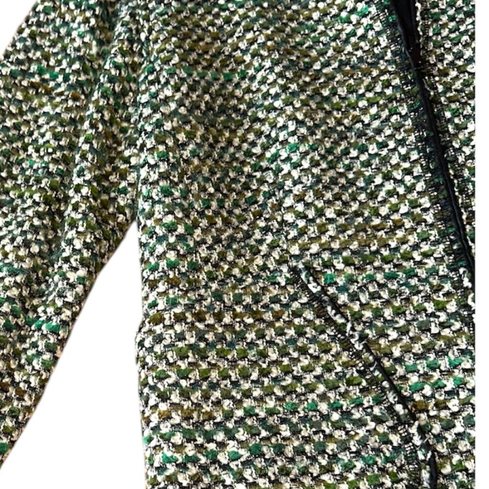 Lafayette 148 new york green tweed blazer jacket - Picture 4 of 9